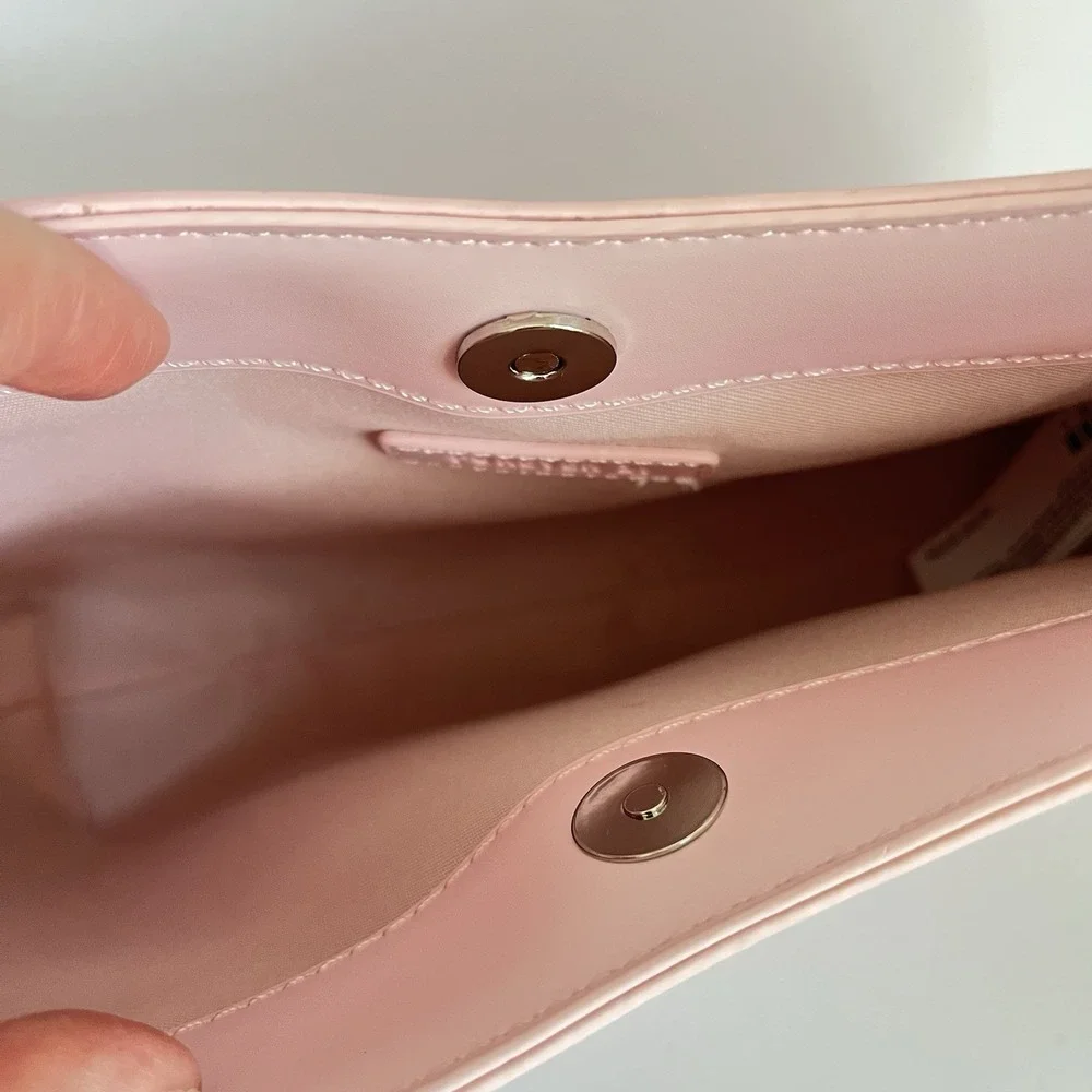 Forever 21 Pink Purse patent shoulder bag one strap barbiecore ballerina